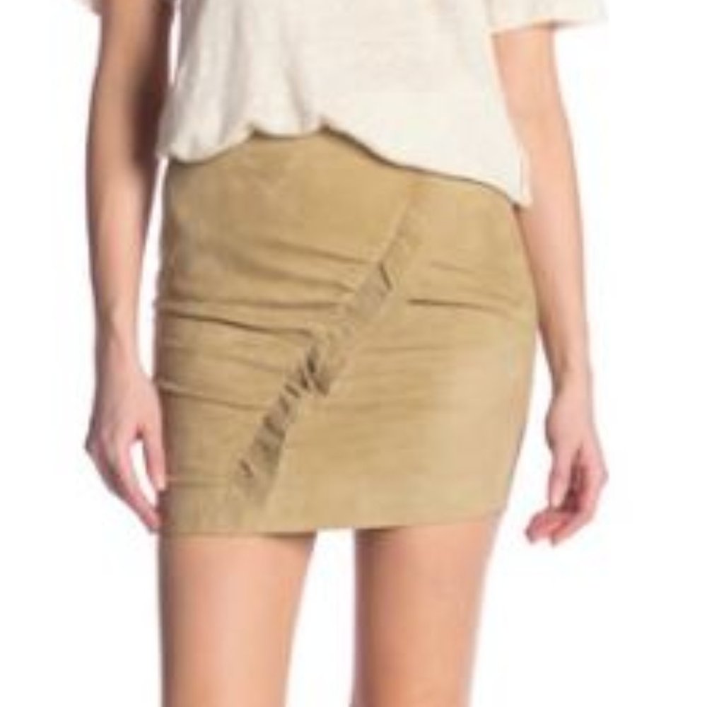 IRO Faux Suede Mini Skirt